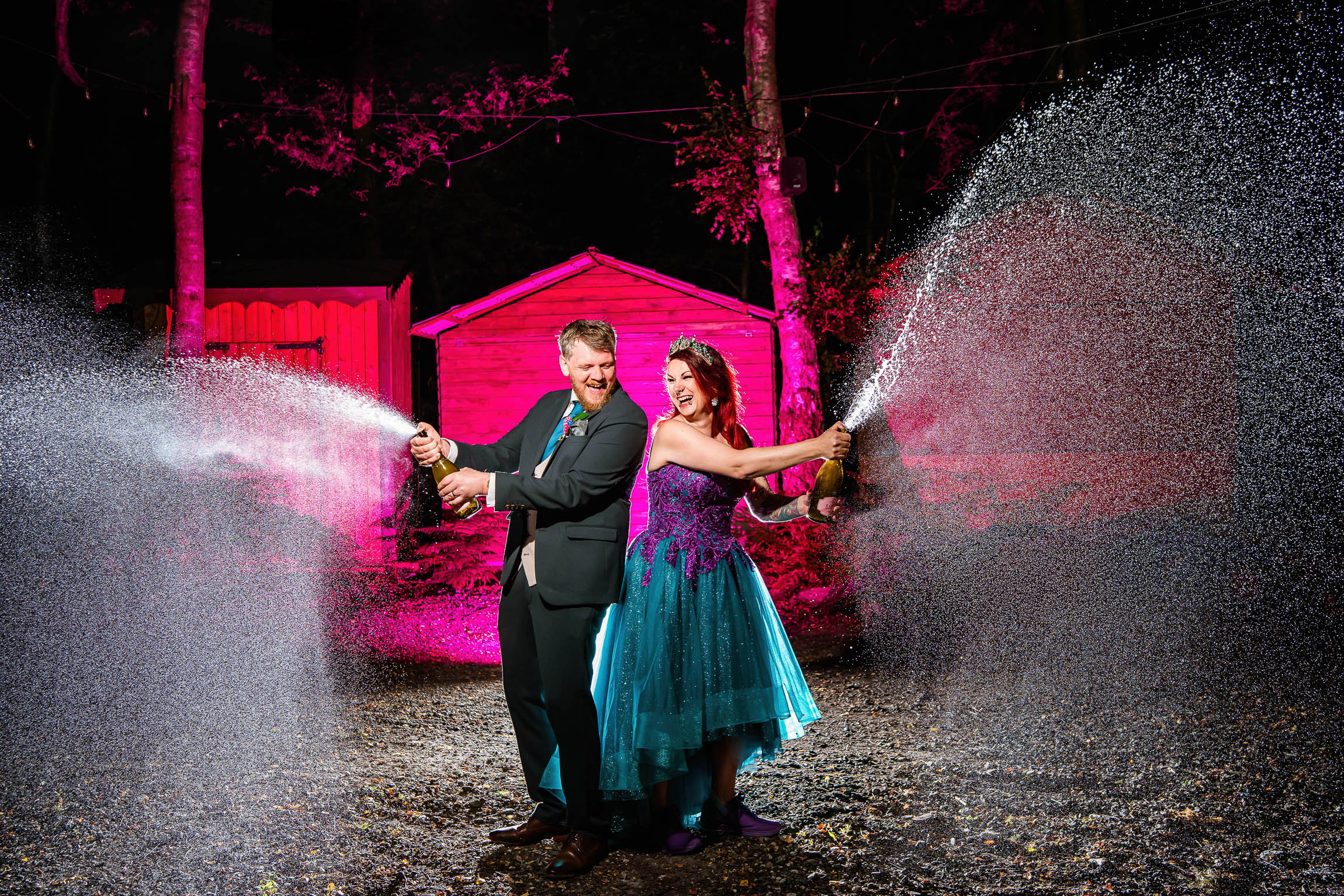 Colourful, Vibrant Cheshire Woodland Wedding
